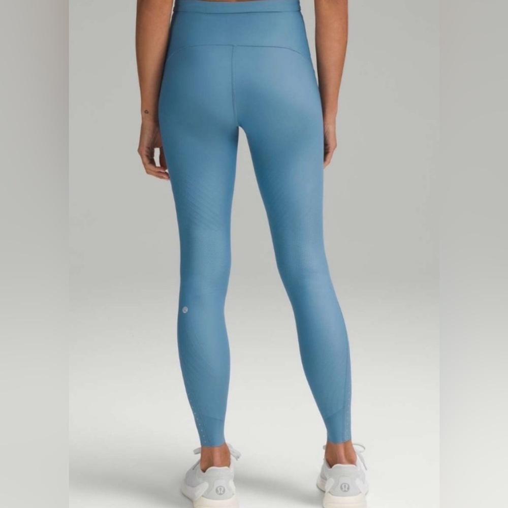 Lululemon SenseKnit Running High-Rise Leggings Color: Utility Blue
